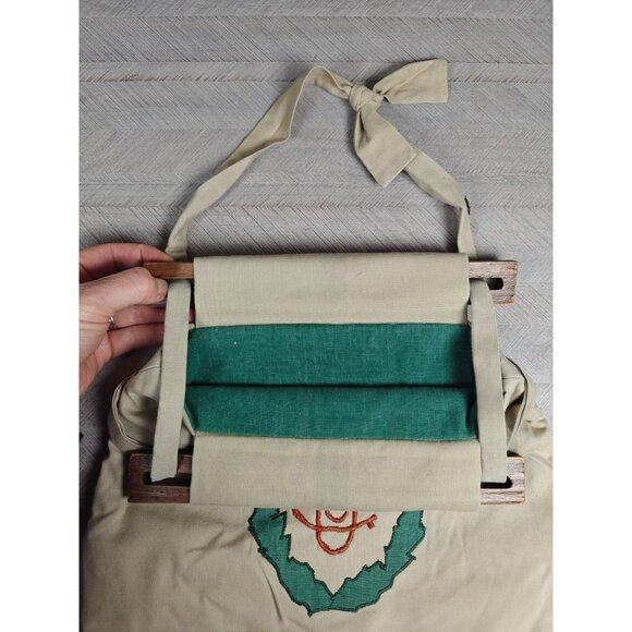 Vintage Oakmont CC Embroidered Golf Tote Bag Wooden Handle Adjustable Strap - Picture 2 of 8